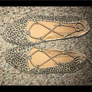New lucky distressed leopard ballet flats 6